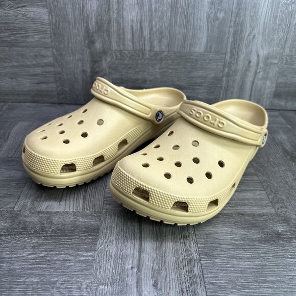 CROCS Classic Women's size 11/Mens size 9 Wheat Clog - Picture 2 of 7